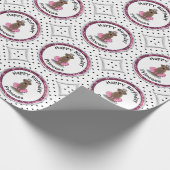 Ballet Princess Chocolate Lab Labrador Retriever Cadeaupapier (Hoek)