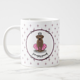 Ballet Princess Chocolate Lab Labrador Retriever Grote Koffiekop