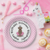 Ballet Princess Chocolate Lab Labrador Retriever Papieren Bordje (Feest)