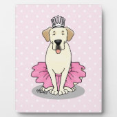 Ballet Princess Yellow Lab Labrador Retriever Dog Fotoplaat (Voorkant)