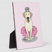 Ballet Princess Yellow Lab Labrador Retriever Dog Fotoplaat (Zijkant)