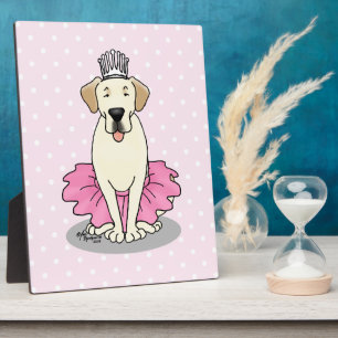Ballet Princess Yellow Lab Labrador Retriever Dog Fotoplaat