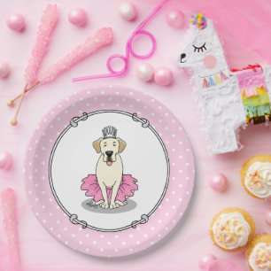 Ballet Princess Yellow Lab Labrador Retriever Dog Papieren Bordje