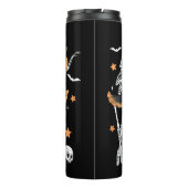 Ballet Pumpkin Skeleton Scary Halloween Thermosbeker (Achterkant)