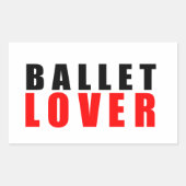 Ballet Rechthoekige Sticker (Voorkant)