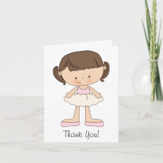 Ballet recital kaarten en dank u kaarten (Voorkant)