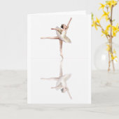 ballet reflectionsGreeting Kaart (Gele Bloem)