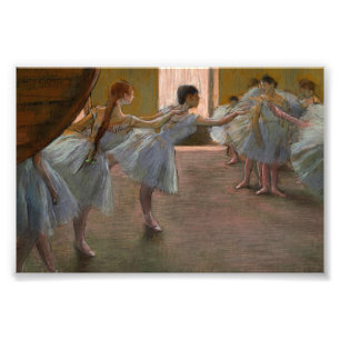 Ballet repetitie door Edgar Degas Foto Afdruk
