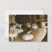 Ballet repetitie op het podium door Edgar Degas Bedankkaart (Voorkant)