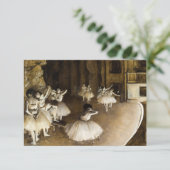 Ballet repetitie op het podium door Edgar Degas Bedankkaart (Staand voorkant)