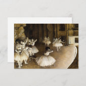 Ballet repetitie op het podium door Edgar Degas Bedankkaart (Voorkant / Achterkant)