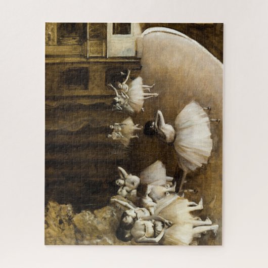 Ballet repetitie op het podium door Edgar Degas Legpuzzel (Verticaal)