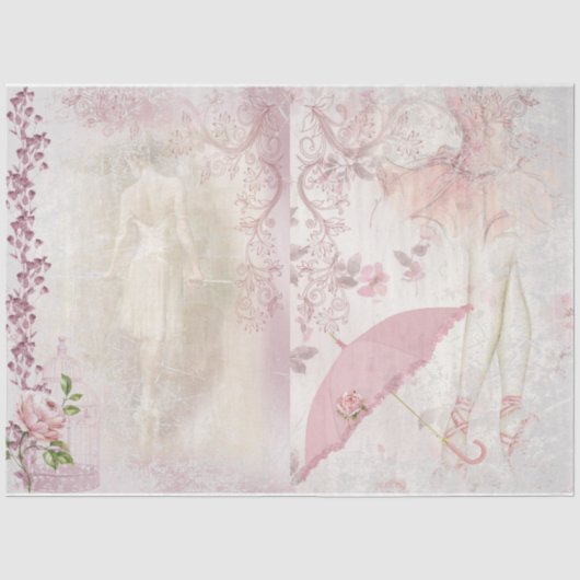 Ballet Romace Series Design 7 Weefpapier Tissuepapier (Voorkant)