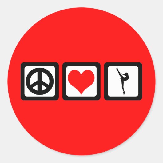 ballet ronde sticker (Voorkant)