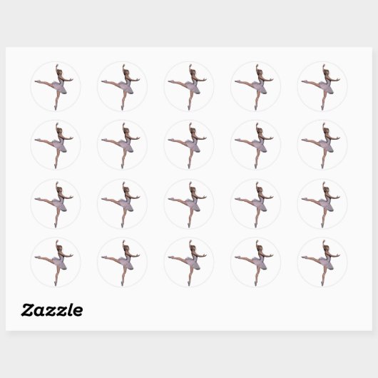 ballet ronde sticker (Vel)