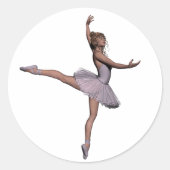 ballet ronde sticker (Voorkant)