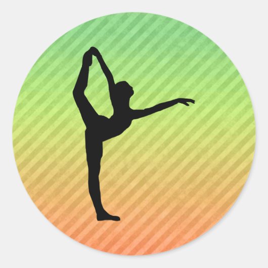 ballet ronde sticker (Voorkant)