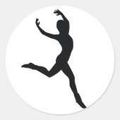 ballet ronde sticker (Voorkant)