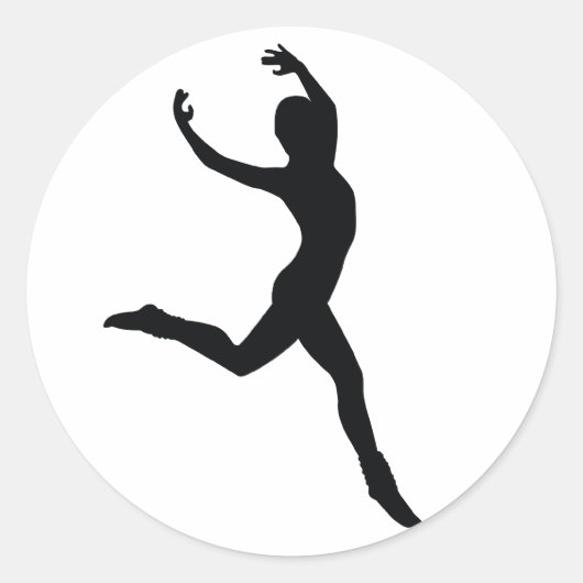 ballet ronde sticker (Voorkant)