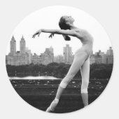 ballet ronde sticker (Voorkant)