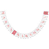 Ballet Roze Ballerina Gelukkige Verjaardag Vlaggetjes (Alle)