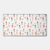 Ballet Roze Ballerina's Dancing Pattern Bureaumat (Voorkant)