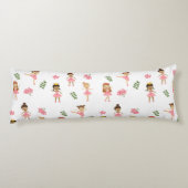 Ballet Roze Ballerina's Dancing Pattern Lichaamskussen (Achterkant)