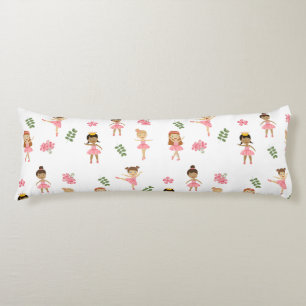 Ballet Roze Ballerina's Dancing Pattern Lichaamskussen