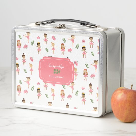 Ballet Roze Ballerina's Dancing Pattern Meisje (In situ)