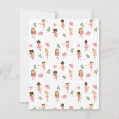 Ballet Roze Ballerina's Dancing Pattern Notitiekaartje (Achterkant)