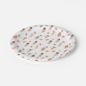 Ballet Roze Ballerina's Dancing Pattern Papieren Bordje (Gekanteld)