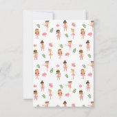 Ballet Roze Ballerina's Dansend Patroon Bedankkaart (Achterkant)