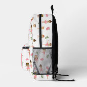 Ballet Roze Ballerina's Dansend Patroon Meisje Sch Bedrukte Rugzak (Rechts)