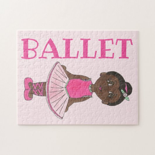 BALLET Roze Tutu Ballerina Girl Dance Overweging Legpuzzel (Horizontaal)