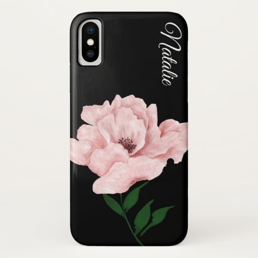 Ballet roze ventilator iPhone X Hoesje (Achterkant)