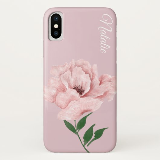 Ballet roze ventilator iPhone X Hoesje (Achterkant)
