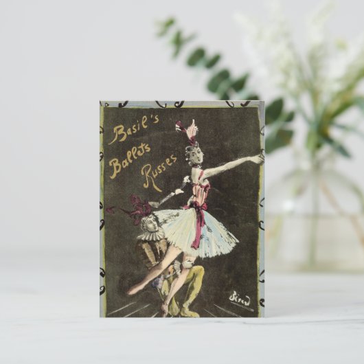 Ballet Russe Dancers Briefkaart (Staand voorkant)