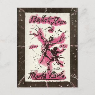 Ballet Russe de Monte Carlo 1944-45 Briefkaart