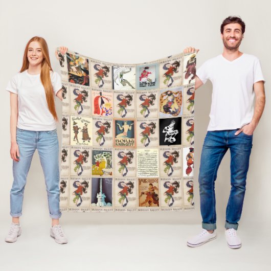 Ballet Russe Montage Fleece Deken (In situ)