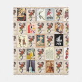 Ballet Russe Montage Fleece Deken (Voorkant)