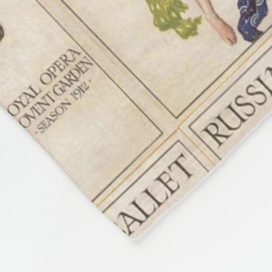 Ballet Russe Montage Fleece Deken (Hoek)