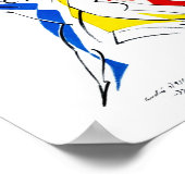 Ballet Russes - Abstracte Danser Minnaar Kunst Poster (Hoek)