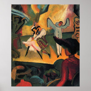Ballet Russes, Russisch Ballet door August Macke Poster