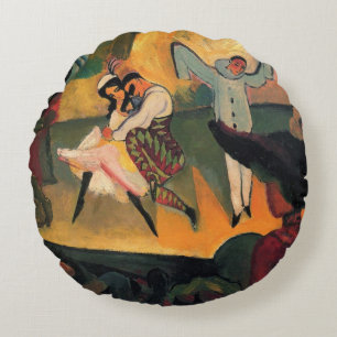 Ballet Russes, Russisch Ballet door August Macke Rond Kussen