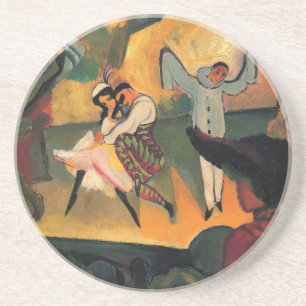 Ballet Russes, Russisch Ballet door August Macke Zandsteen Onderzetter