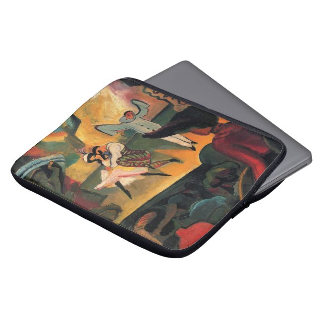 Ballet Russes, Russische ballet door August Macke Laptop Sleeve (Voorkant top)
