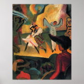 Ballet Russes, Russische ballet door August Macke Poster (Voorkant)