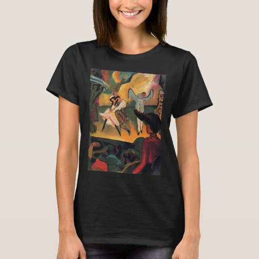 Ballet Russes, Russische ballet door August Macke T-shirt (Voorkant)