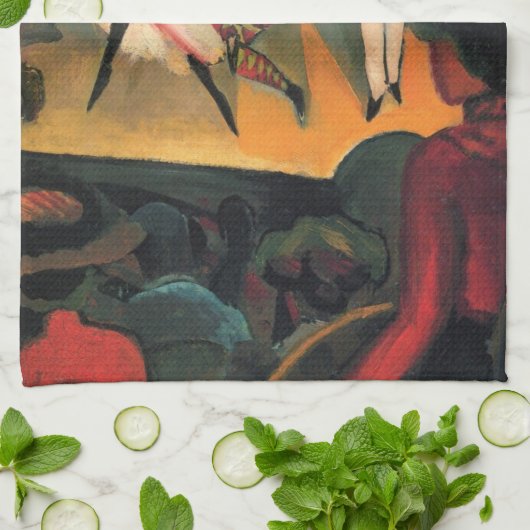 Ballet Russes, Russische ballet door August Macke Theedoek (Gevouwen)