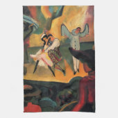 Ballet Russes, Russische ballet door August Macke Theedoek (Verticaal)